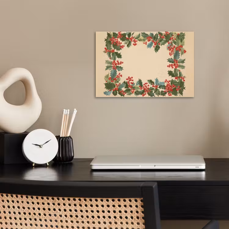 Poster - Hulstrand - Bessen - Beige — 2