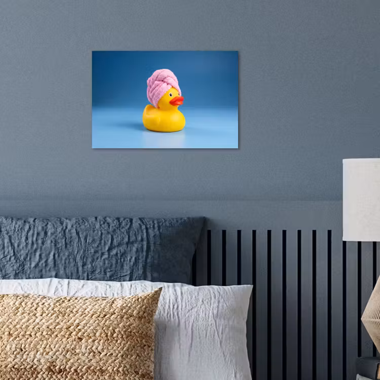 Poster - Badeend - Handdoek - Blauw — 3