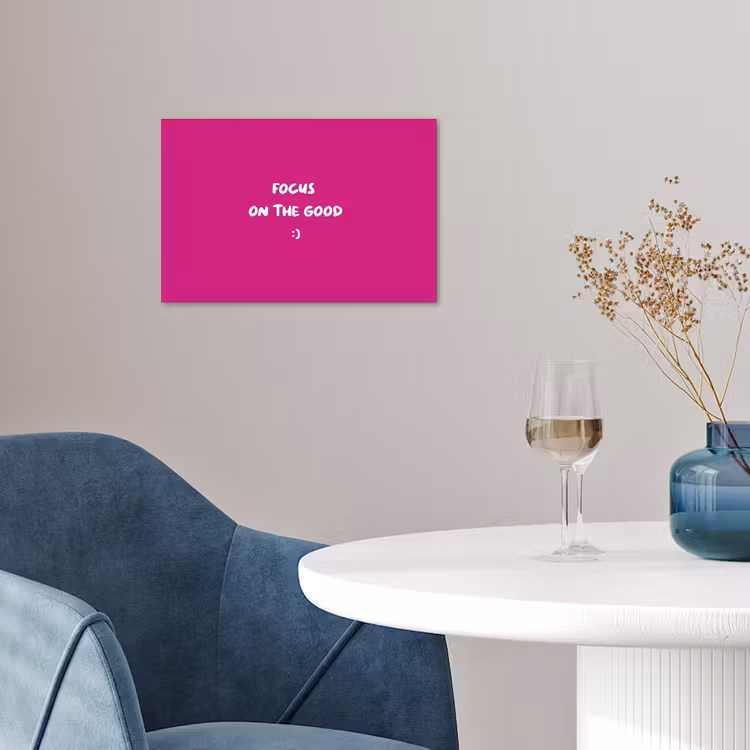 Poster - Focus - Smiley - Roze — 4