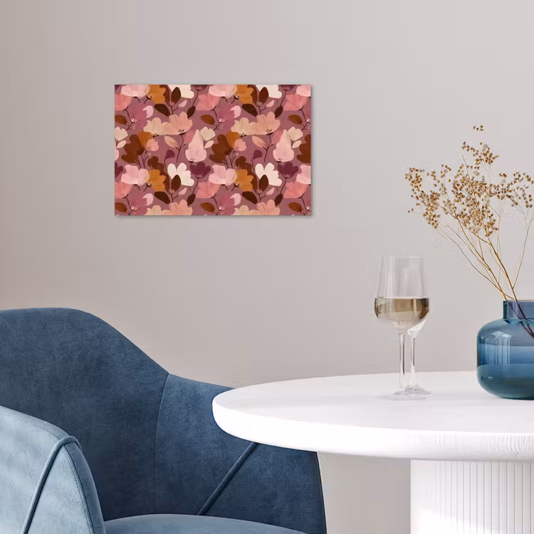 Poster - Bloem - Patroon - Roze — 4