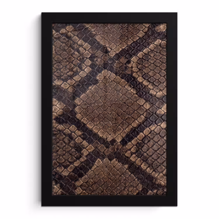 Poster met lijst - Python - Schubben - Brons — 1