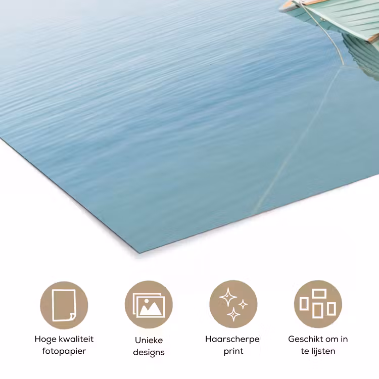 Poster - Minimalistisch - Boot - Zee — 5