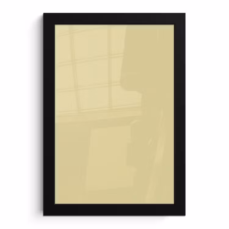 Poster met lijst - Mellow - Touch - Geel — 1