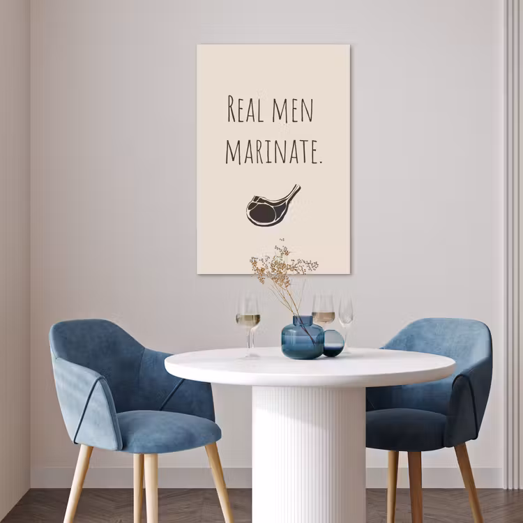 Poster - Vlees - Minimalistisch - Beige - Quote — 4