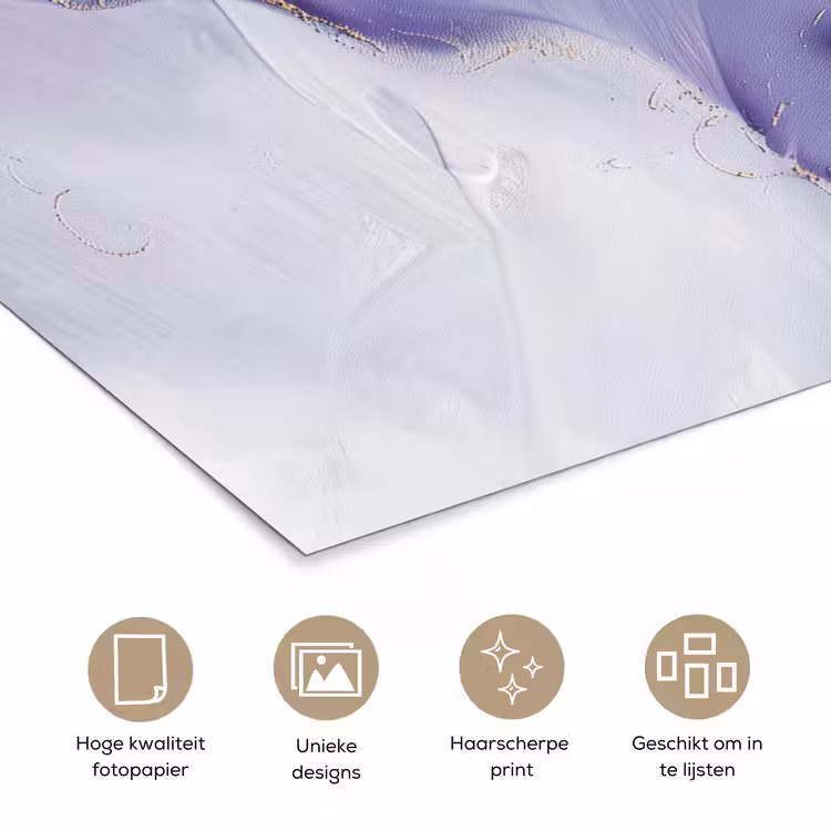 Poster - Paars - Modern - Marmer - Abstract — 5