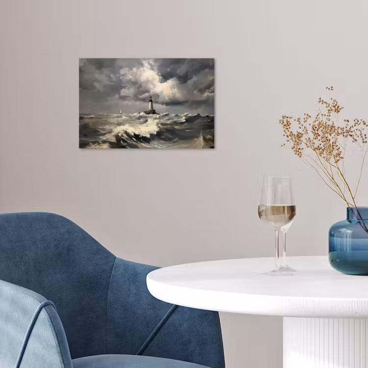 Poster - Vuurtoren - Golven - Storm — 4