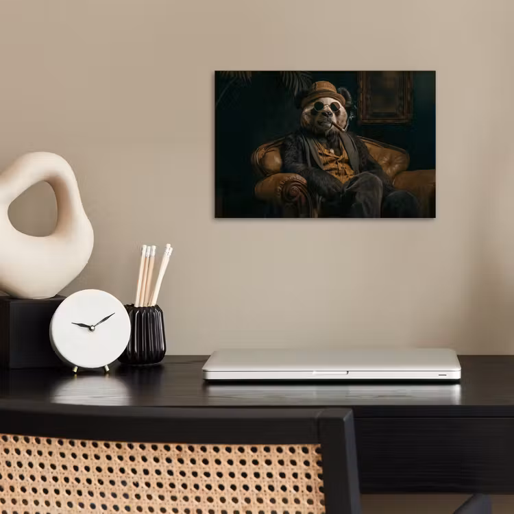 Poster - Panda - Hoed - Bril - Pak — 2