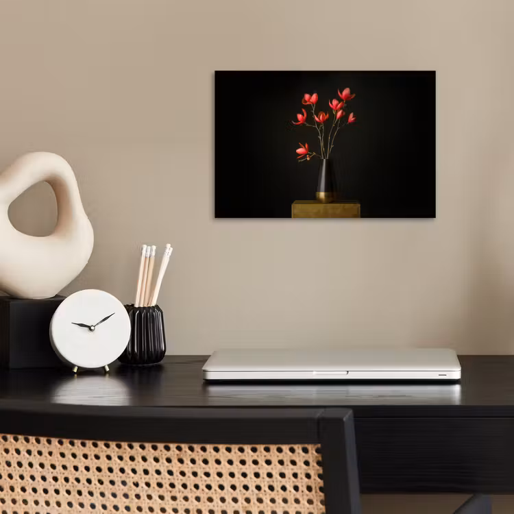 Poster - Rode - Bloemen - Vaas — 2