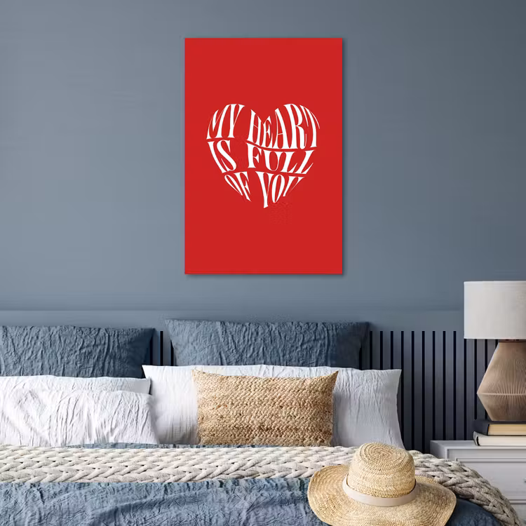 Poster - Rood - Hart- Tekst - Valentijn — 3