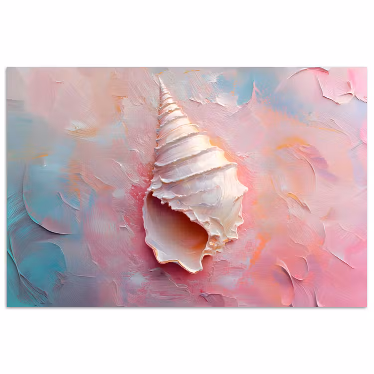 Poster - Schelp - Pastel - Pink — 1