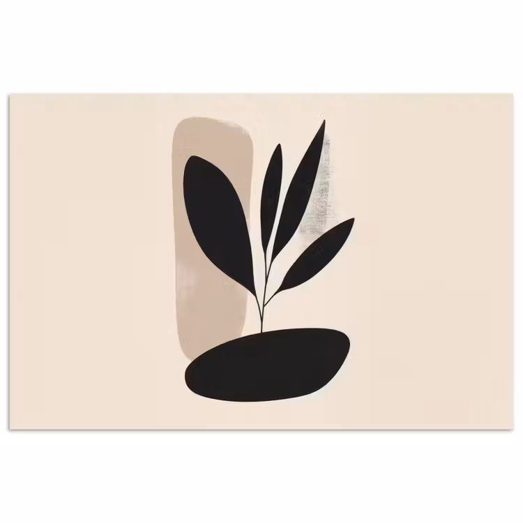 Poster - Plant - Beige - Japandi — 1