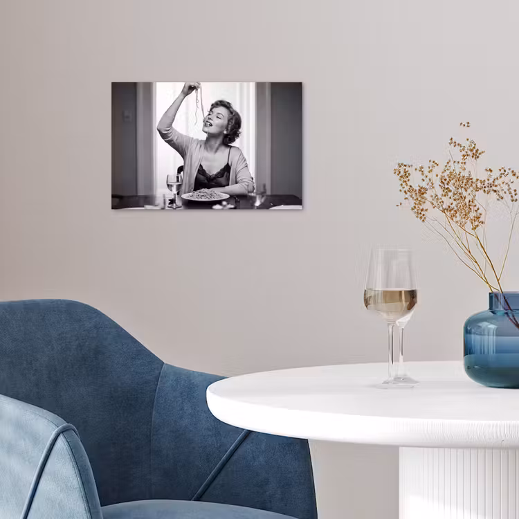 Poster - Vrouw - Spaghetti - Zwart - Wit — 4