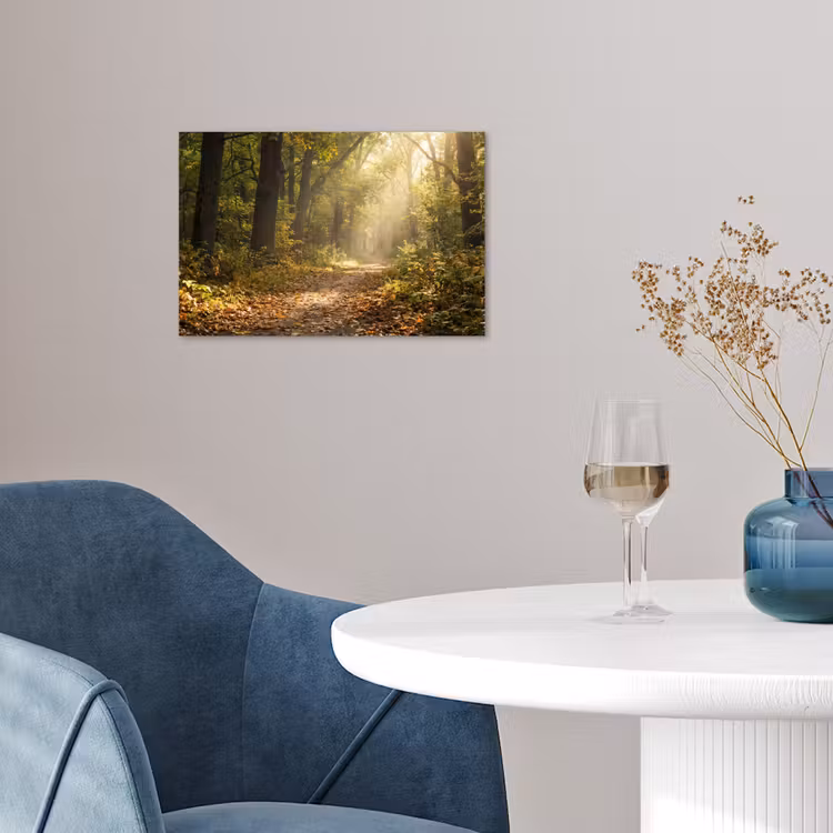 Poster - Zonlicht - Bospad - Bomen — 4