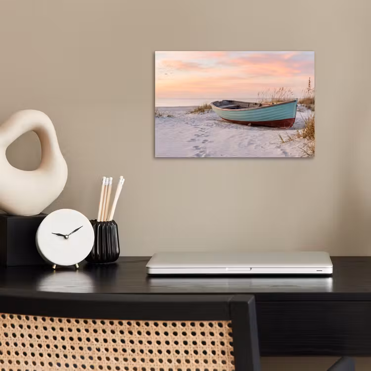 Poster - Rustiek - Roeiboot - Zandstrand — 2