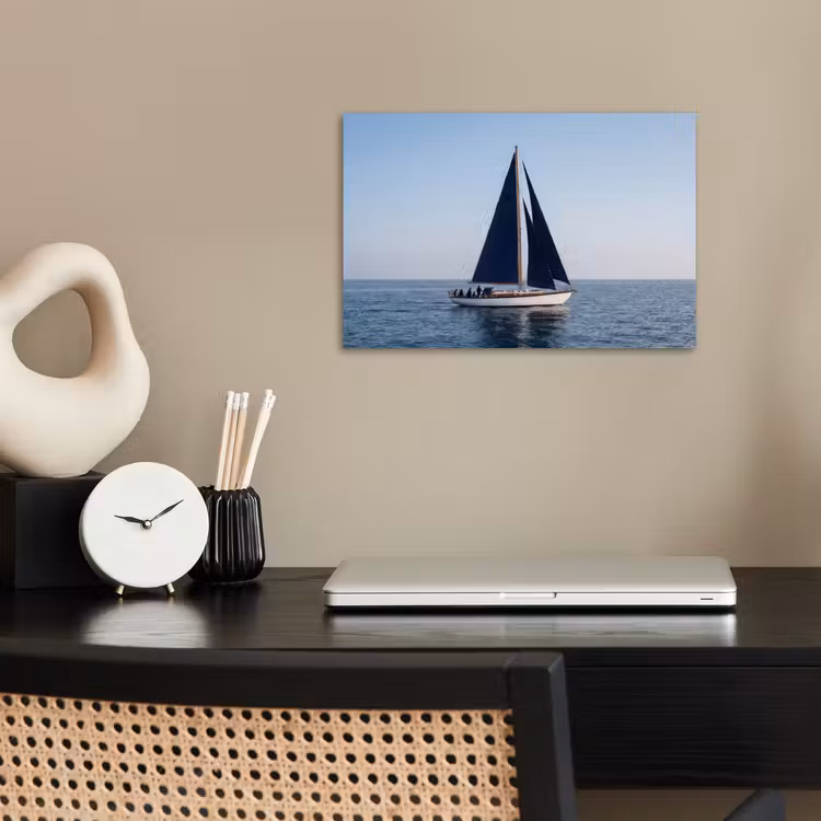 Poster - Zeilboot - Zee - Blauw — 2