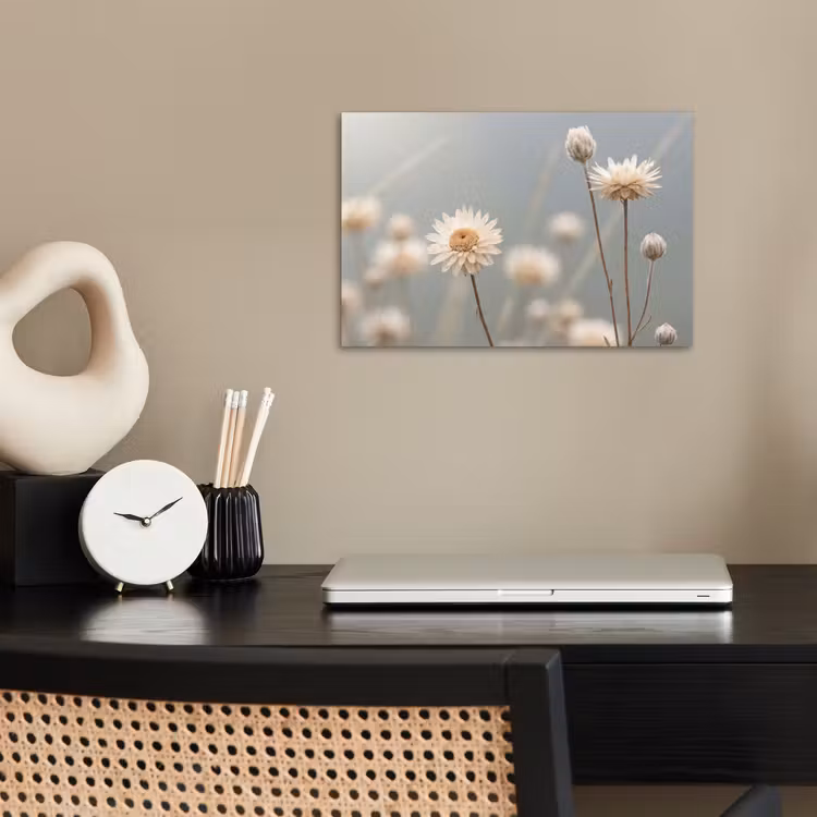 Poster - Strobloemen - Wit - Daglicht — 2