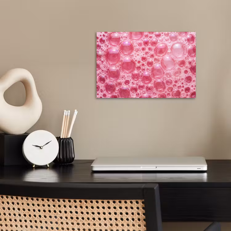 Poster - Roze - Schuim - Bubbels — 2