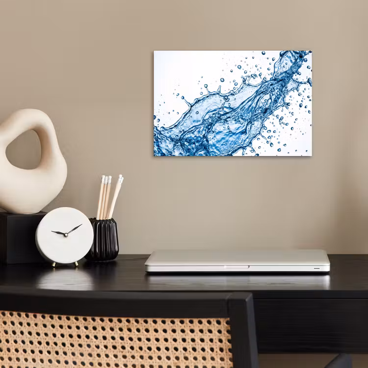 Poster - Spash - Water - Blauw — 2