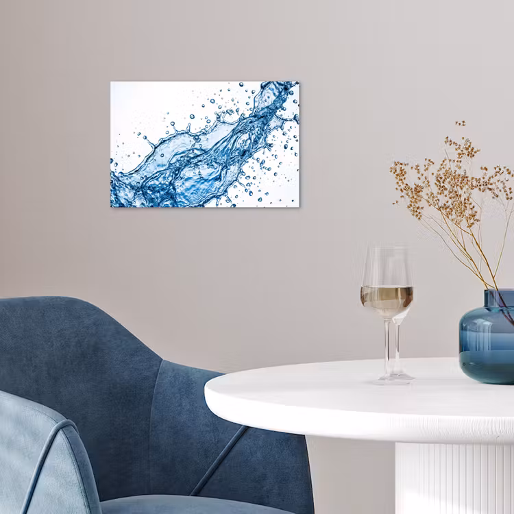 Poster - Spash - Water - Blauw — 4