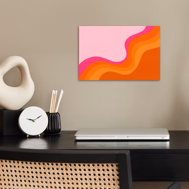Poster - Retro - Waves - Kleurrijk — 2