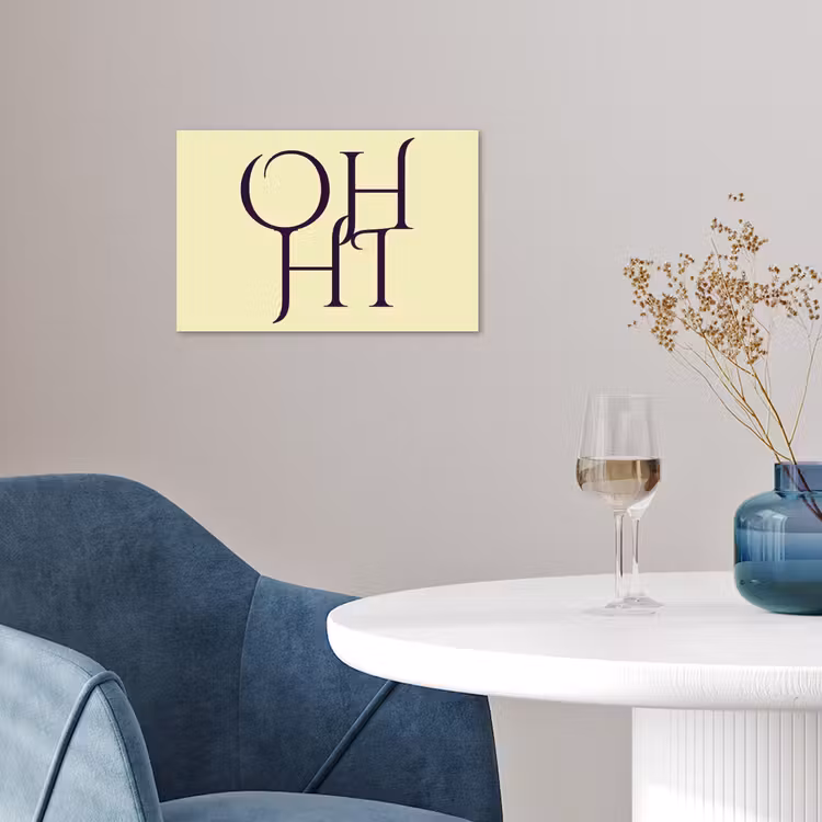 Poster - Oh hi - Geel - Monogram — 4