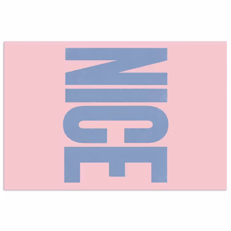 Poster - Nice - Paars - Roze — 1