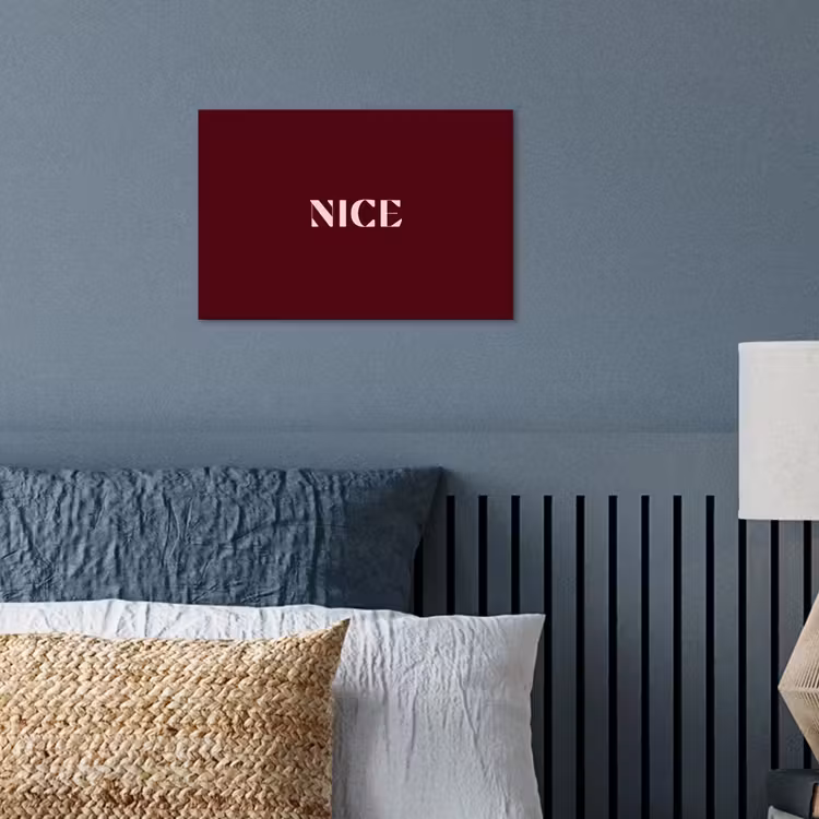 Poster - Nice - Bordeaux - Roze — 3