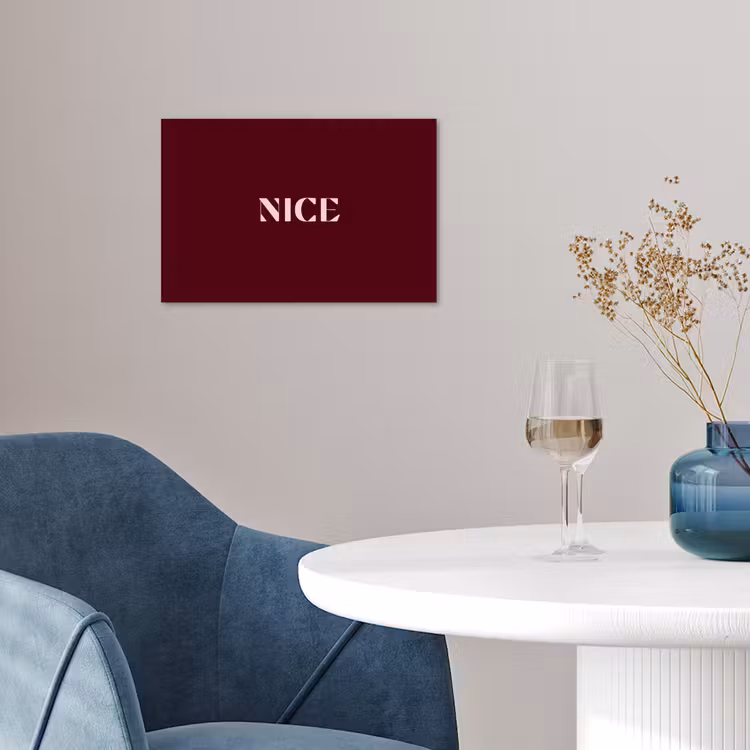 Poster - Nice - Bordeaux - Roze — 4