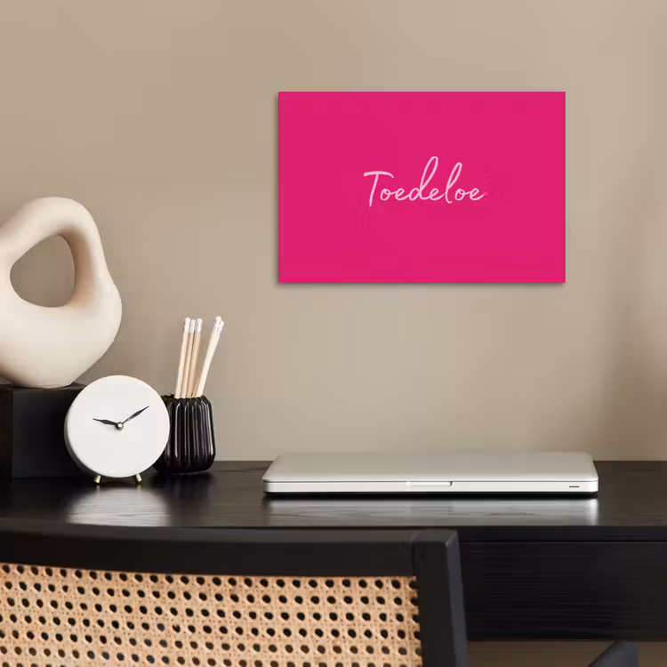 Poster - Toedeloe - Roze — 2