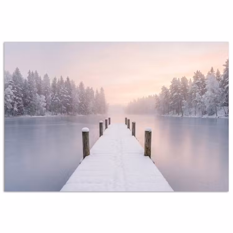 Poster - Steiger - Meer - Mist - Winter - Serene — 1