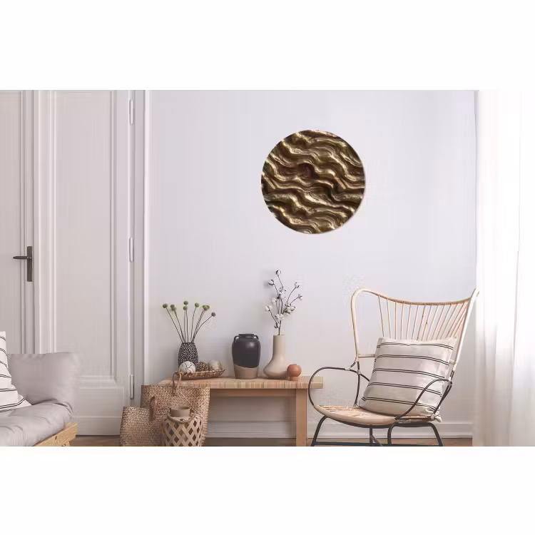 Reliëf - Golven - Abstract - Bronsgoud — 2