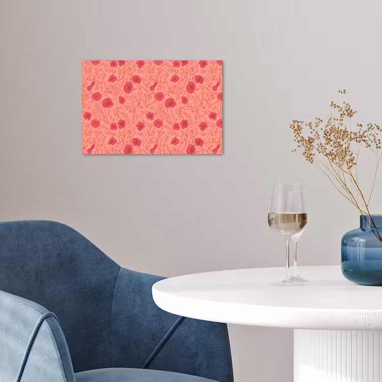 Poster - Weidebloemen - Romantisch - Roze — 4