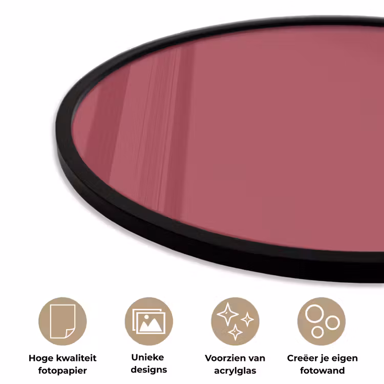 Ronde fotolijst - Antique - Ruby - Rood — 2