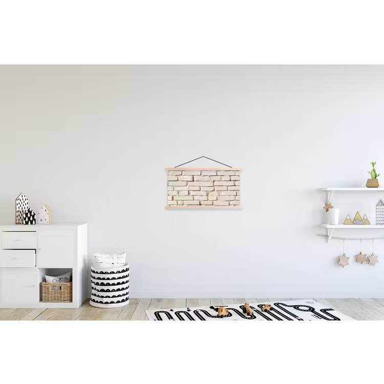Schoolplaat - Bakstenen - Muur - Licht - Wit — 3