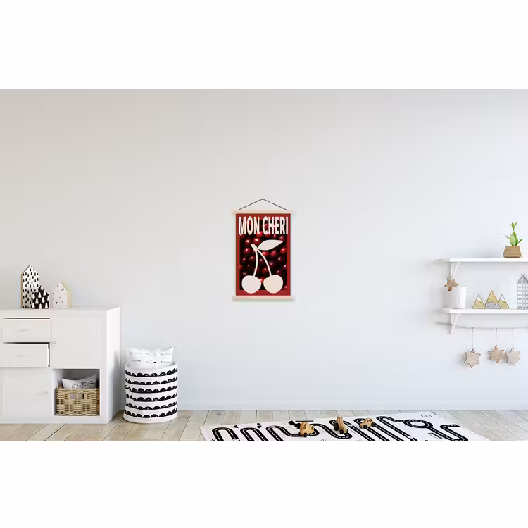 Schoolplaat - Kersen - Illustratie - Rood — 3