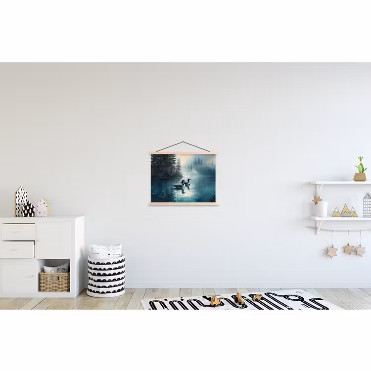 Schoolplaat - Bos - Water - Eenden - Mistig — 3