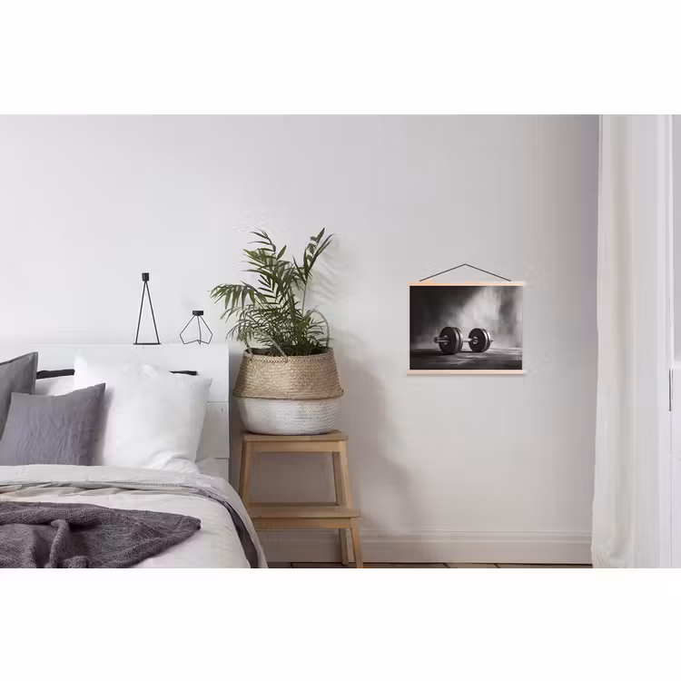 Schoolplaat - Halter - Gewichten - Zwart — 2