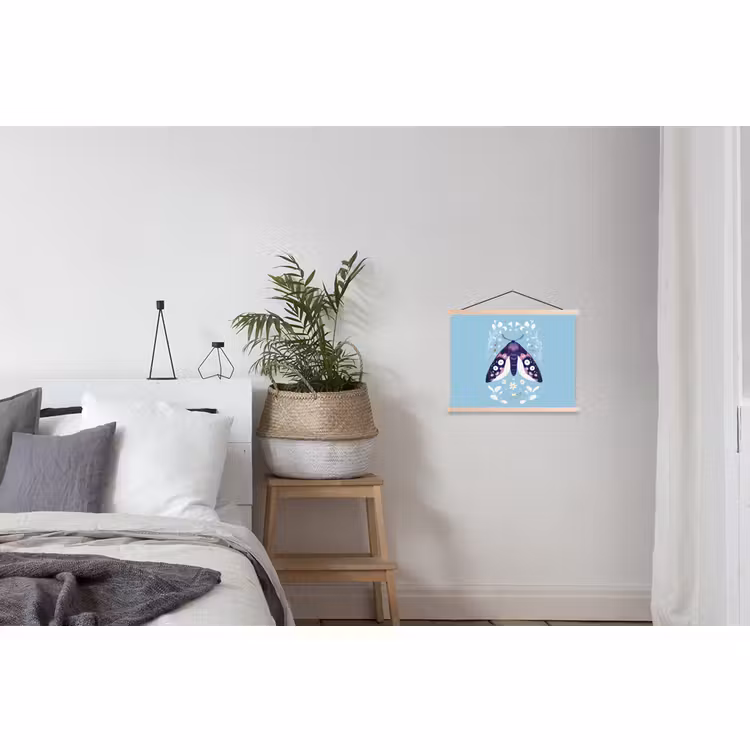 Schoolplaat - Bladeren - Wit - Vlinder - Insect — 2
