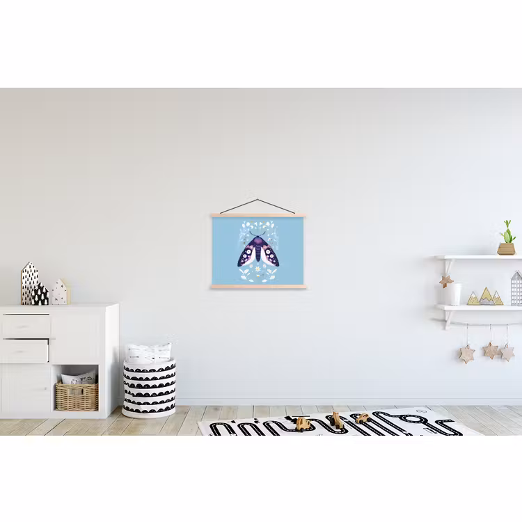 Schoolplaat - Bladeren - Wit - Vlinder - Insect — 3