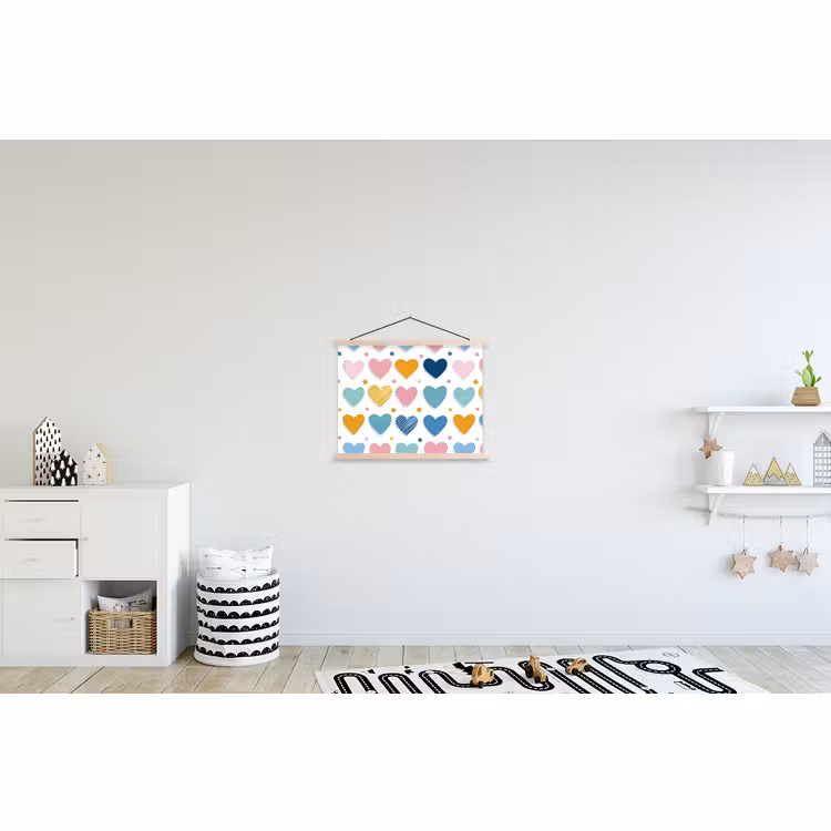 Schoolplaat - Hartjes - Pastel - Patroon — 3