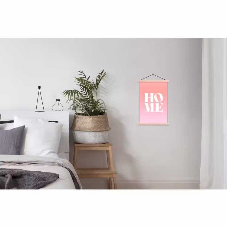 Schoolplaat - Home - Letters - Groot - Roze — 2