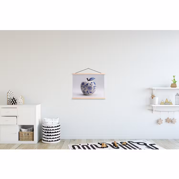 Schoolplaat - Appel - Blauw - Klassiek — 3