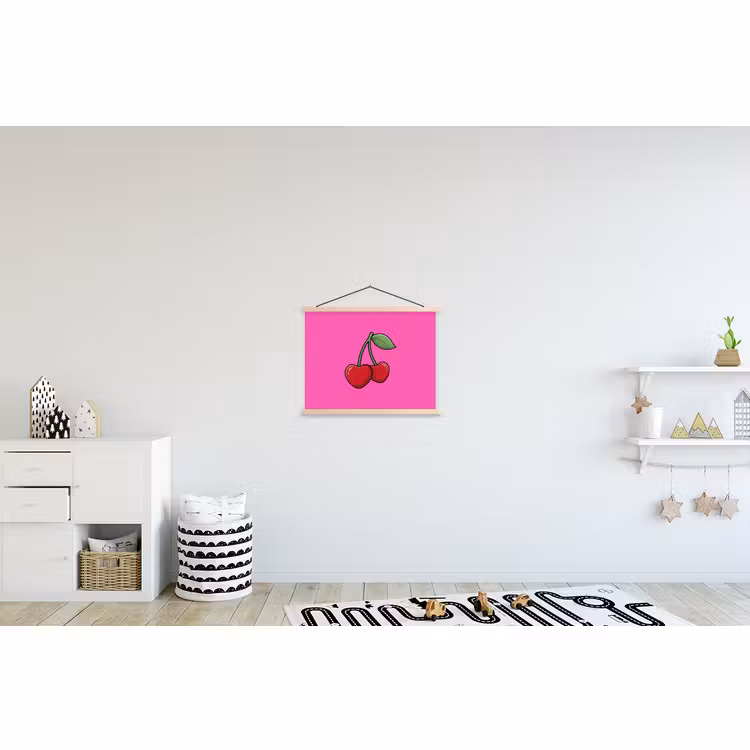 Schoolplaat - Kers - Roze - Fruit — 3