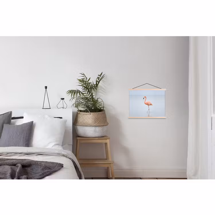 Schoolplaat - Flamingo - Zee - Roze — 2