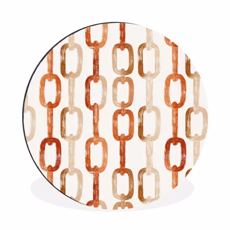 Schakels - Patroon - Aquarel - Terracotta — 1