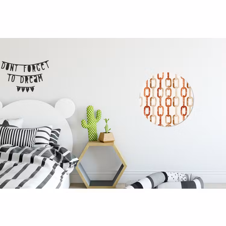 Schakels - Patroon - Aquarel - Terracotta — 5