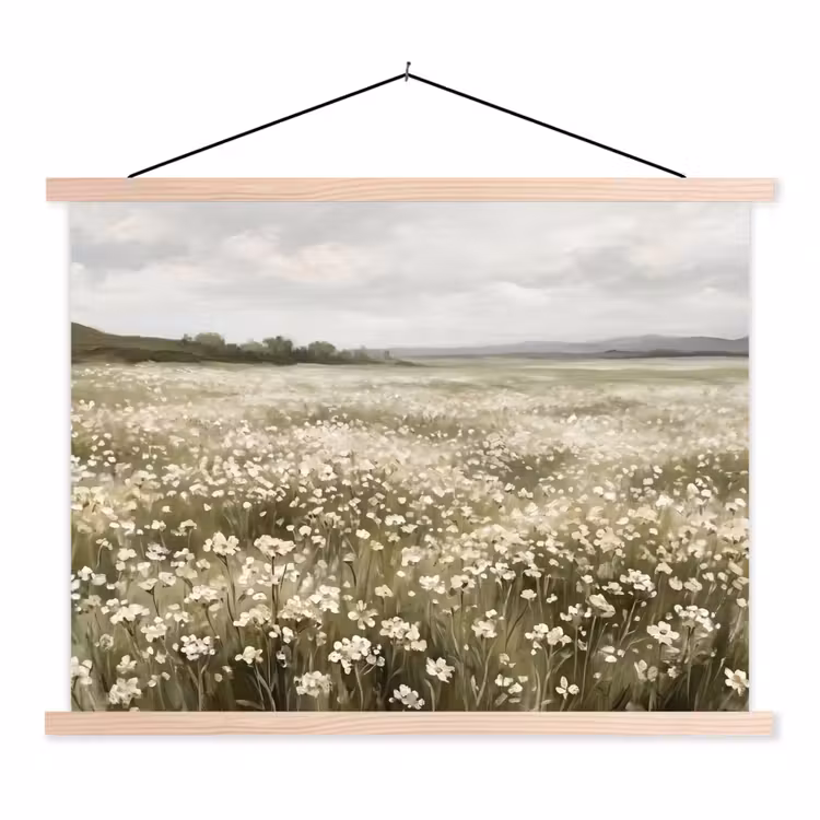 Schoolplaat - Illustratie - Landschap - Wit — 1