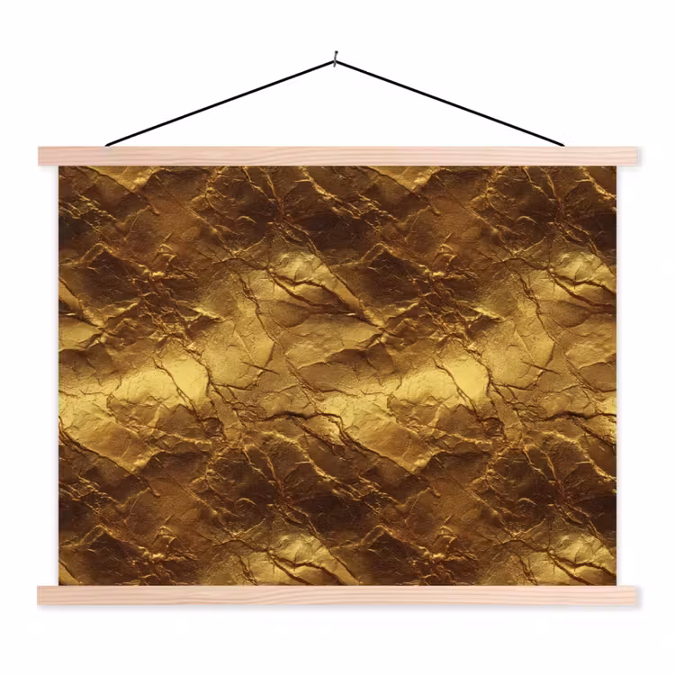 Schoolplaat - Bladgoud - Textuur - Goud — 1