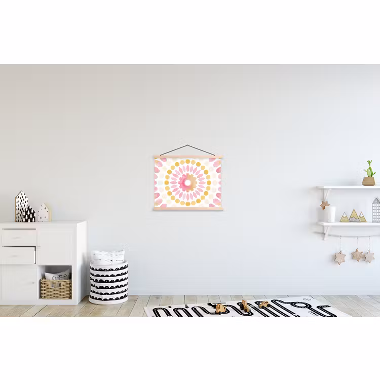 Schoolplaat - Abstract - Mandala - Kunst - Modern - Roze — 3