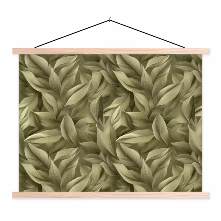 Schoolplaat - Bladeren - Modern - Groen — 1